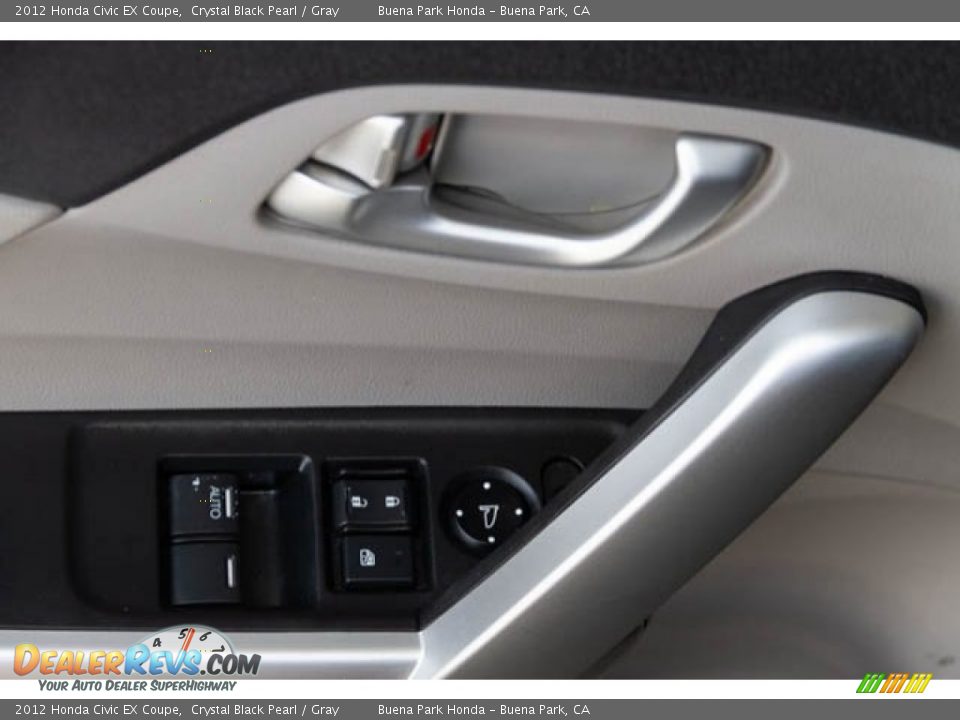 2012 Honda Civic EX Coupe Crystal Black Pearl / Gray Photo #24