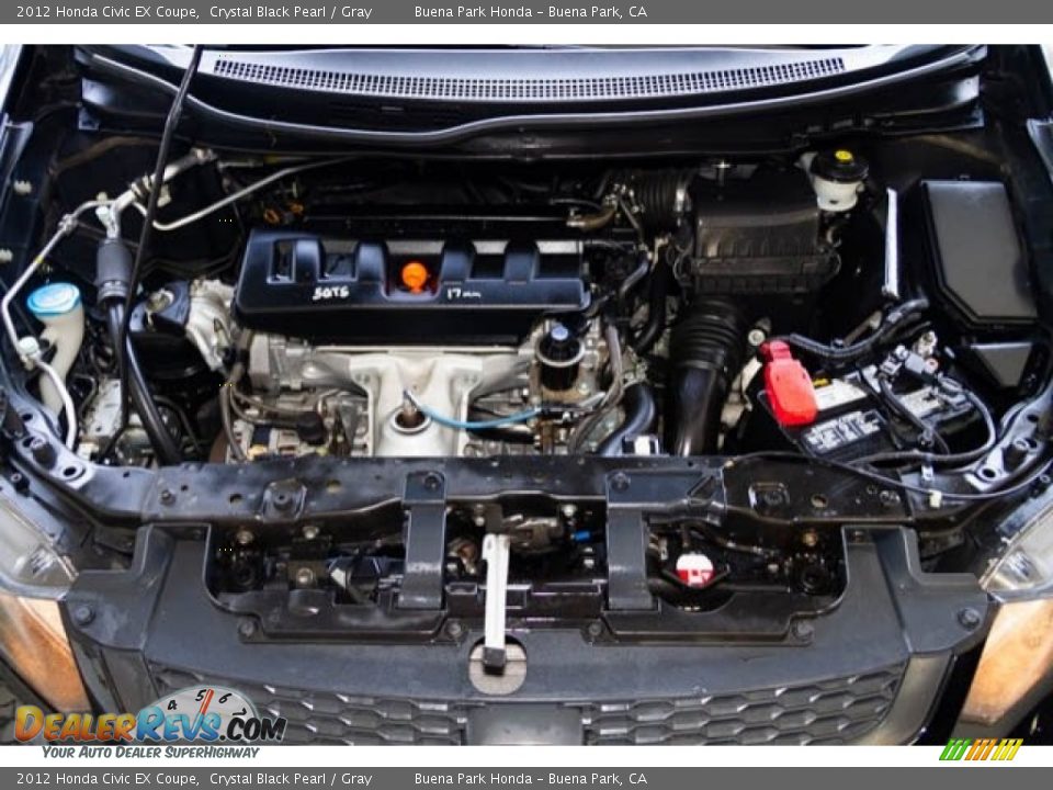 2012 Honda Civic EX Coupe Crystal Black Pearl / Gray Photo #26