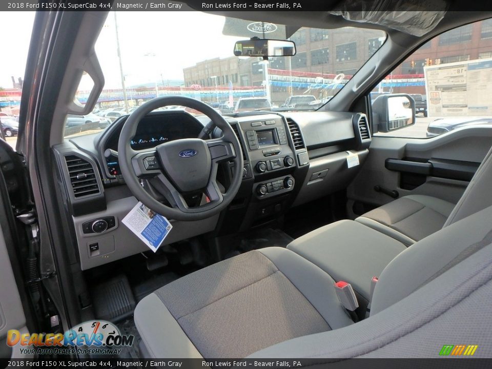 2018 Ford F150 XL SuperCab 4x4 Magnetic / Earth Gray Photo #13