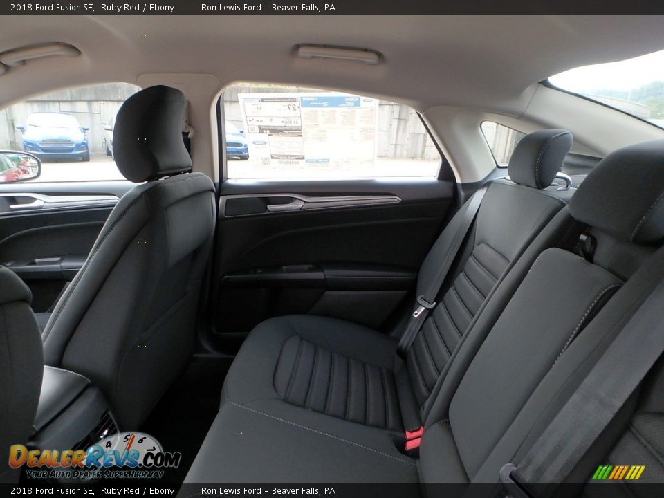 Rear Seat of 2018 Ford Fusion SE Photo #11