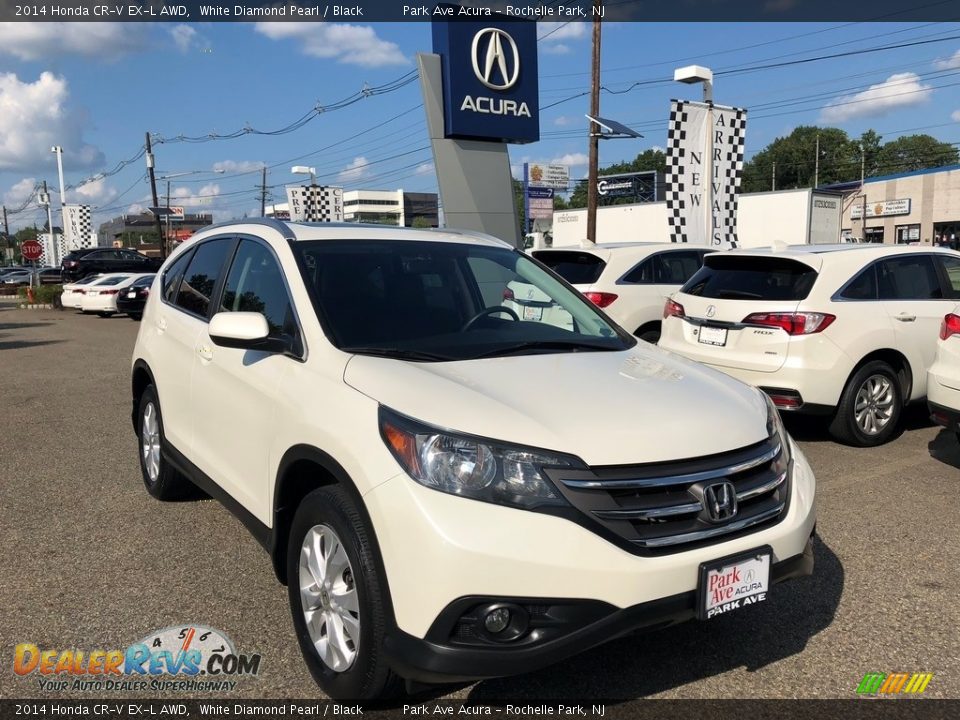 2014 Honda CR-V EX-L AWD White Diamond Pearl / Black Photo #1