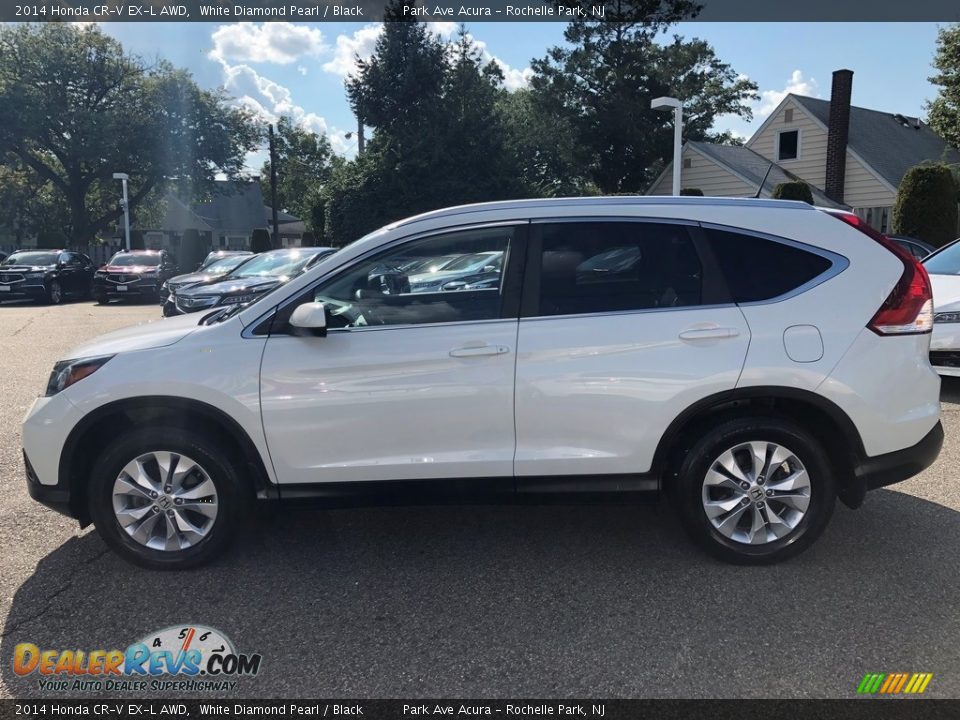 2014 Honda CR-V EX-L AWD White Diamond Pearl / Black Photo #3