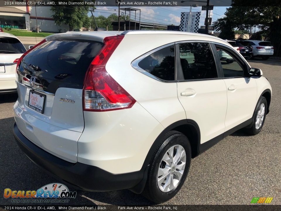2014 Honda CR-V EX-L AWD White Diamond Pearl / Black Photo #6