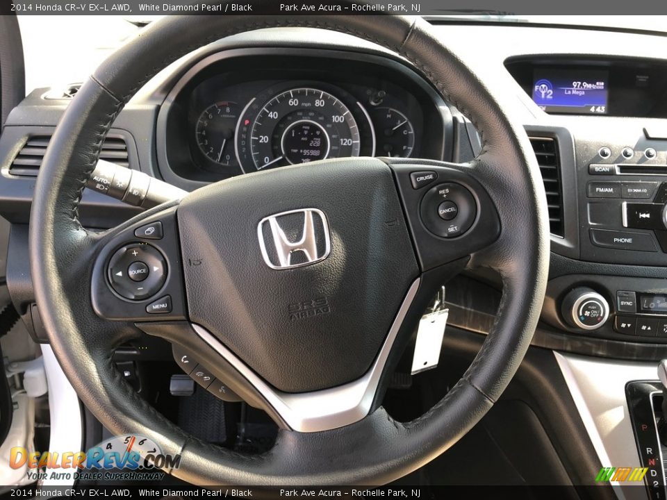 2014 Honda CR-V EX-L AWD White Diamond Pearl / Black Photo #9