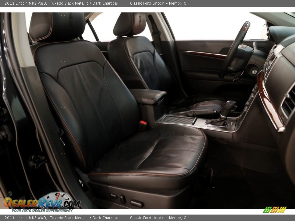 2011 Lincoln MKZ AWD Tuxedo Black Metallic / Dark Charcoal Photo #17