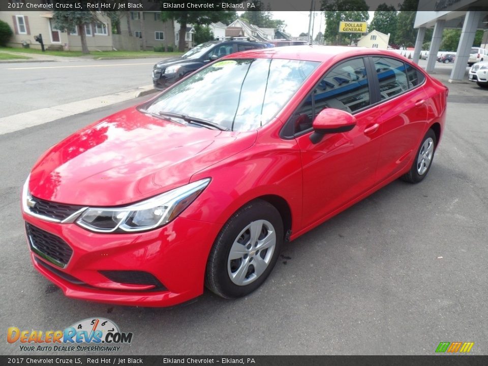 2017 Chevrolet Cruze LS Red Hot / Jet Black Photo #1