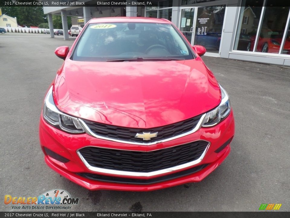 2017 Chevrolet Cruze LS Red Hot / Jet Black Photo #2