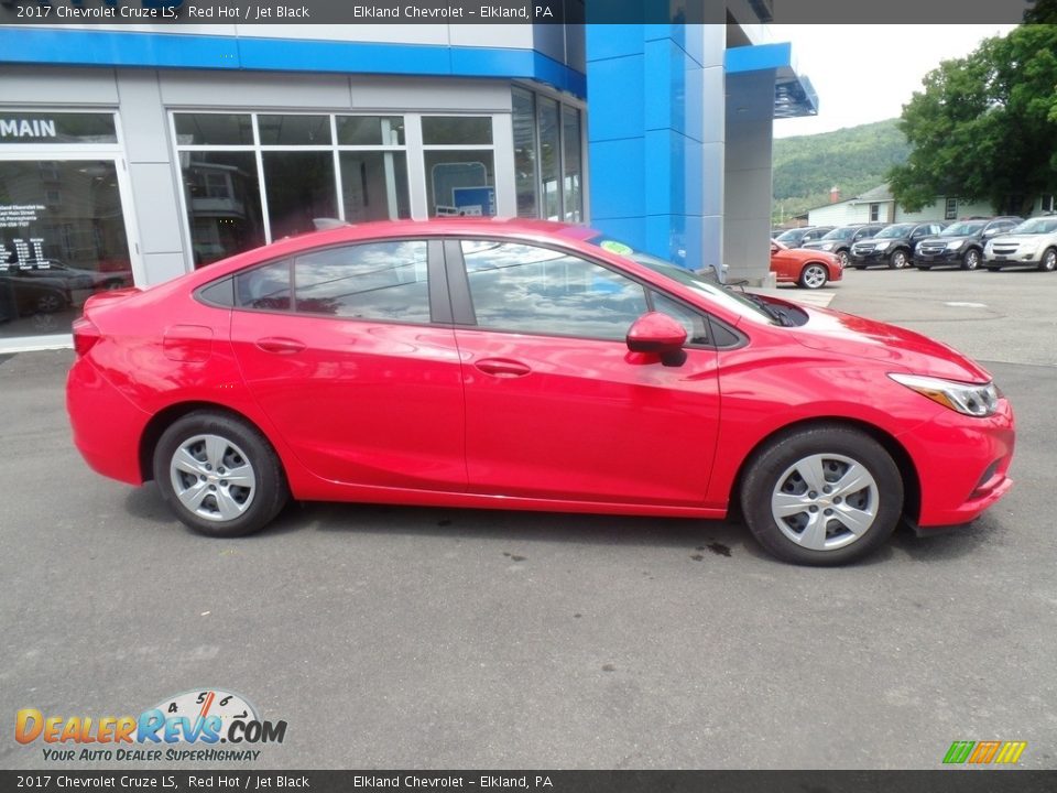 2017 Chevrolet Cruze LS Red Hot / Jet Black Photo #4