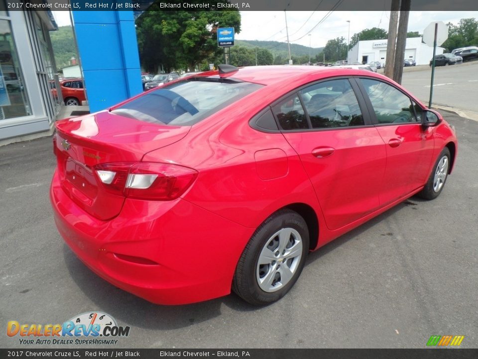 2017 Chevrolet Cruze LS Red Hot / Jet Black Photo #5