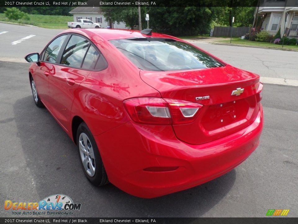 2017 Chevrolet Cruze LS Red Hot / Jet Black Photo #7