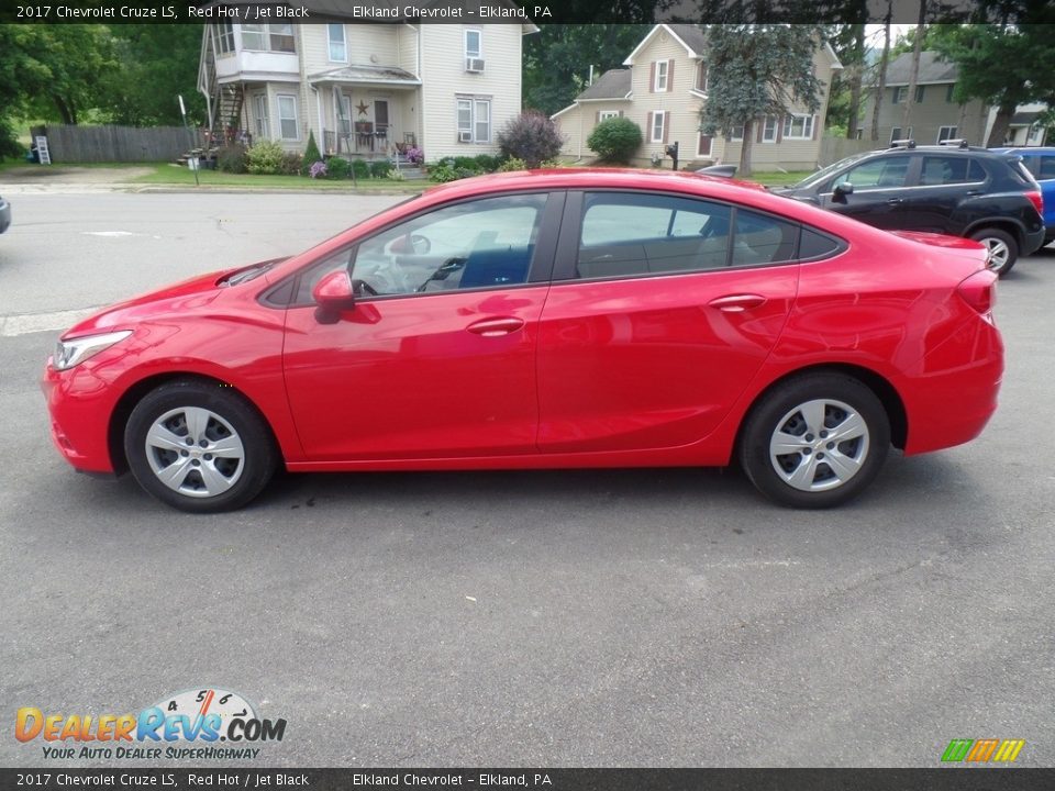 2017 Chevrolet Cruze LS Red Hot / Jet Black Photo #8