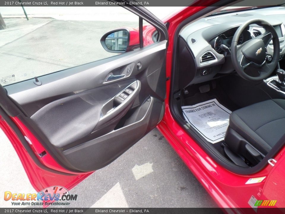2017 Chevrolet Cruze LS Red Hot / Jet Black Photo #10