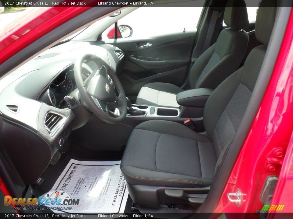 2017 Chevrolet Cruze LS Red Hot / Jet Black Photo #12