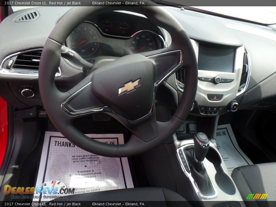 2017 Chevrolet Cruze LS Red Hot / Jet Black Photo #14