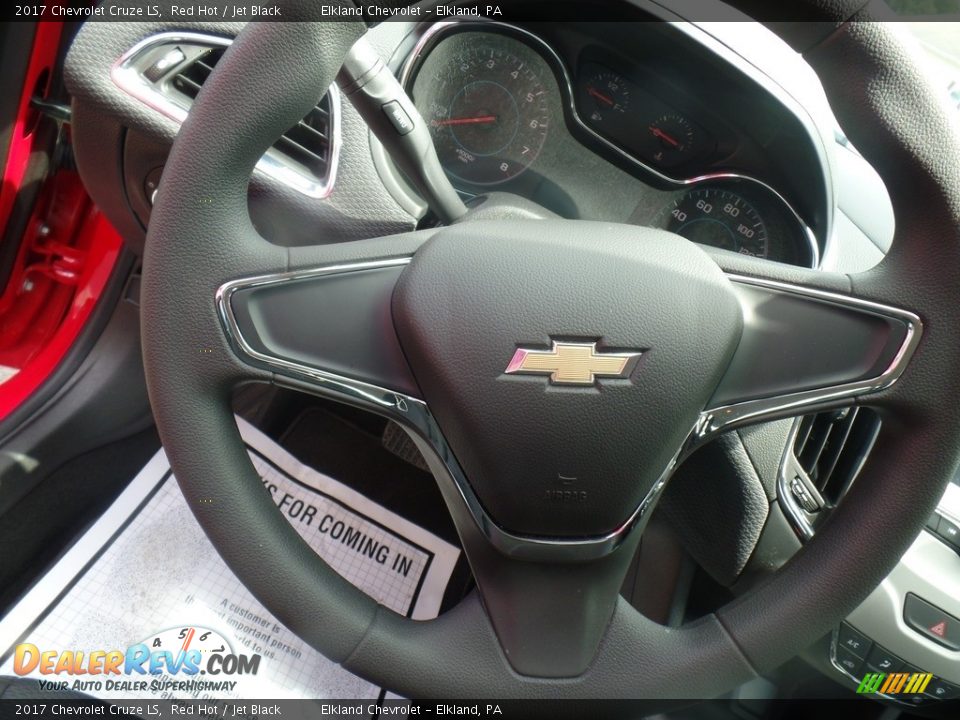 2017 Chevrolet Cruze LS Red Hot / Jet Black Photo #15
