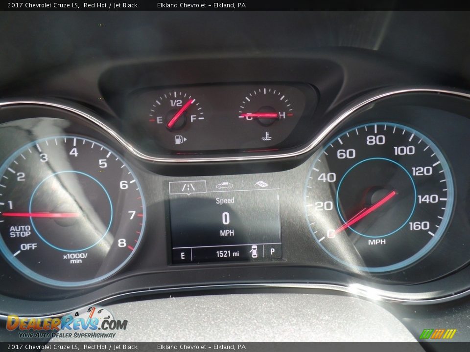 2017 Chevrolet Cruze LS Red Hot / Jet Black Photo #17