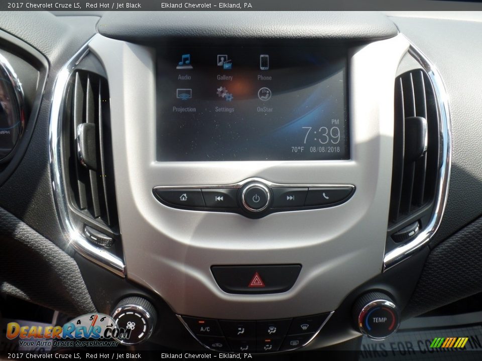 2017 Chevrolet Cruze LS Red Hot / Jet Black Photo #18