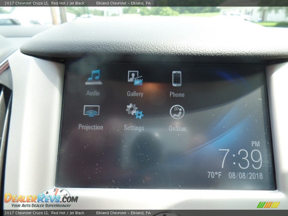 2017 Chevrolet Cruze LS Red Hot / Jet Black Photo #19