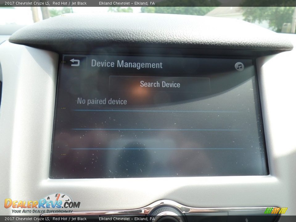 2017 Chevrolet Cruze LS Red Hot / Jet Black Photo #21