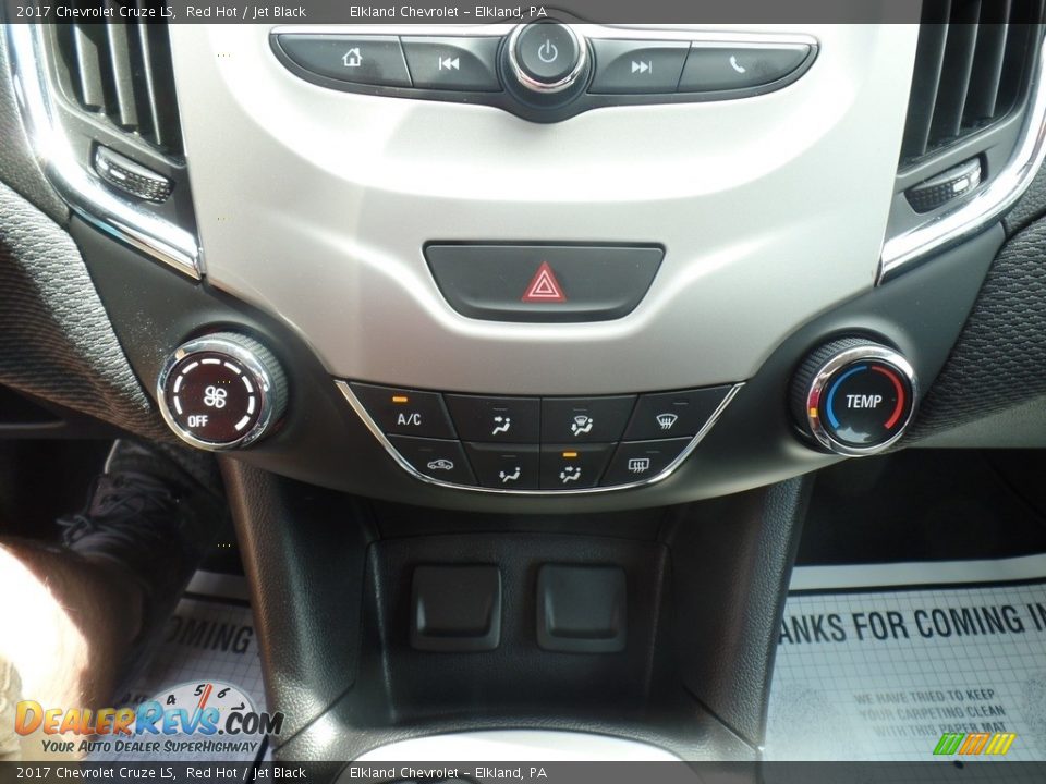 2017 Chevrolet Cruze LS Red Hot / Jet Black Photo #23