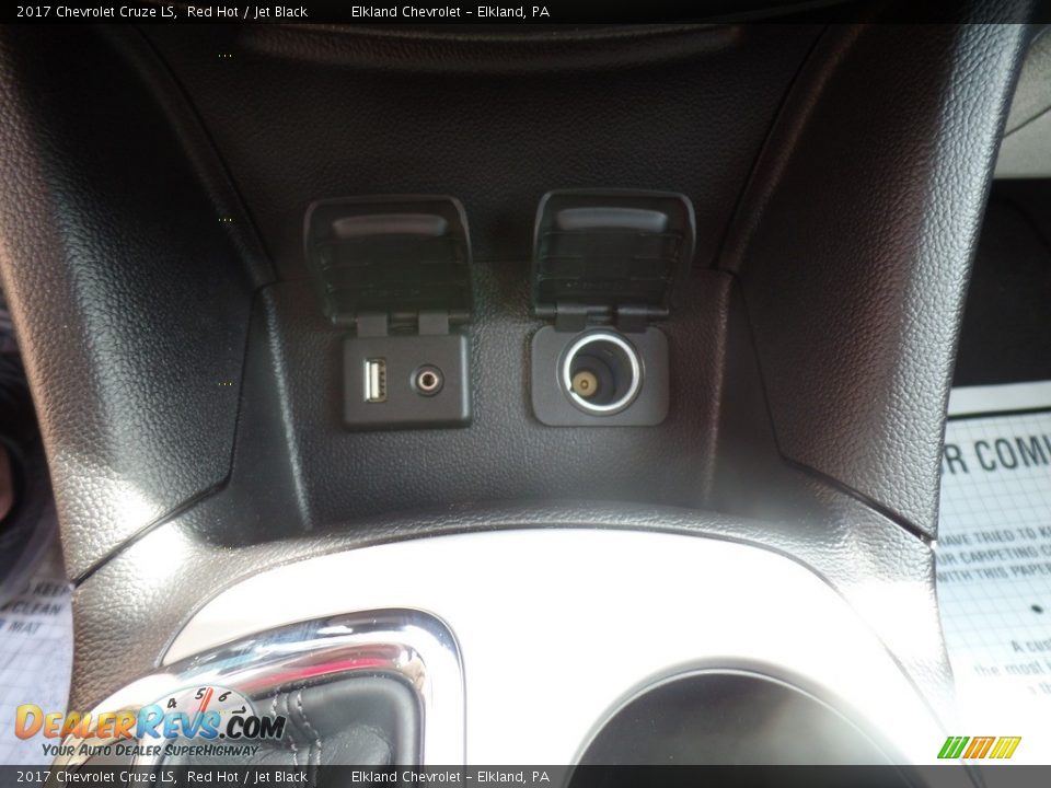 2017 Chevrolet Cruze LS Red Hot / Jet Black Photo #24