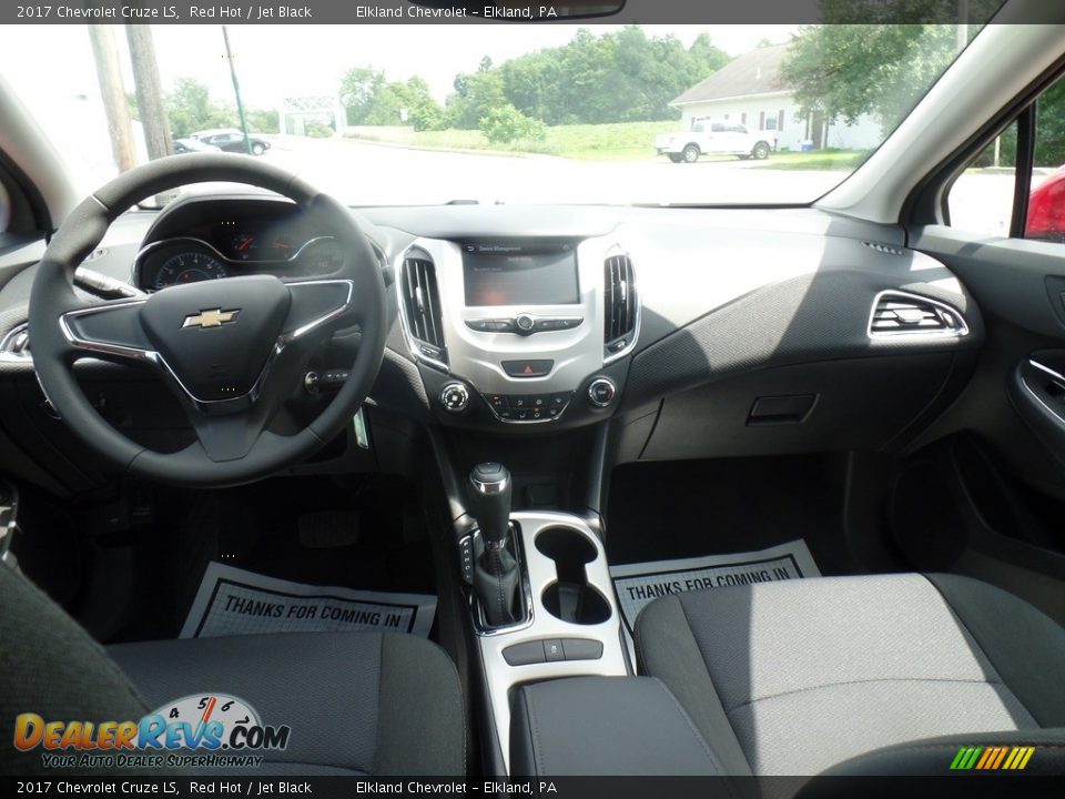 2017 Chevrolet Cruze LS Red Hot / Jet Black Photo #26