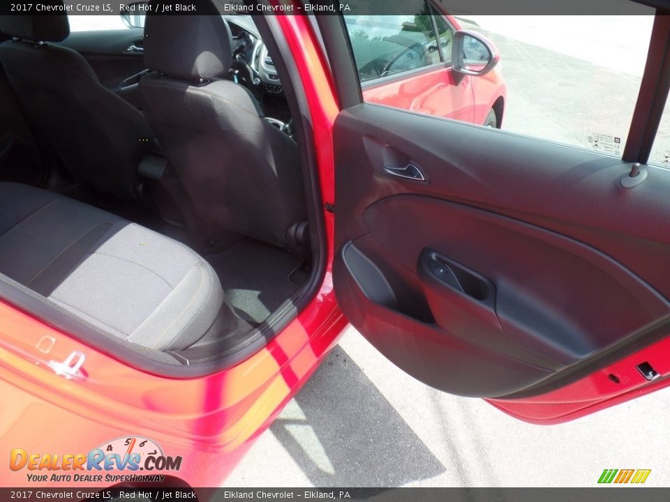 2017 Chevrolet Cruze LS Red Hot / Jet Black Photo #29