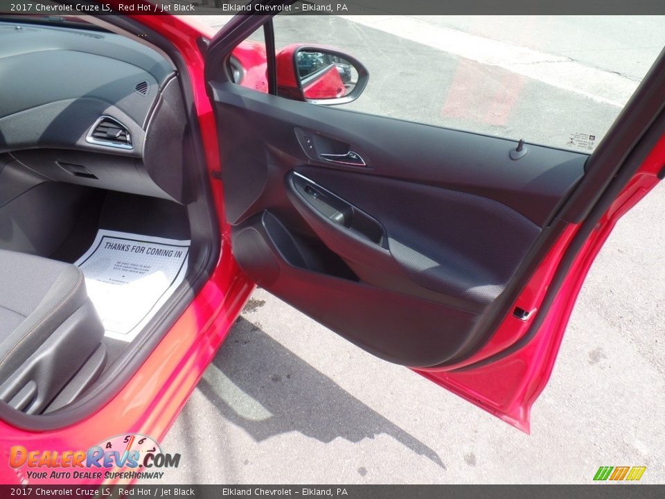 2017 Chevrolet Cruze LS Red Hot / Jet Black Photo #31