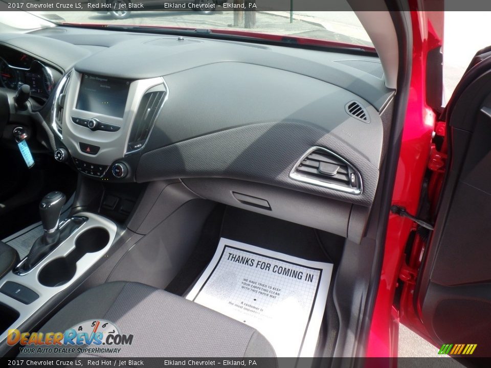 2017 Chevrolet Cruze LS Red Hot / Jet Black Photo #34