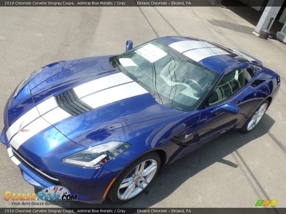2019 Chevrolet Corvette Stingray Coupe Admiral Blue Metallic / Gray Photo #3