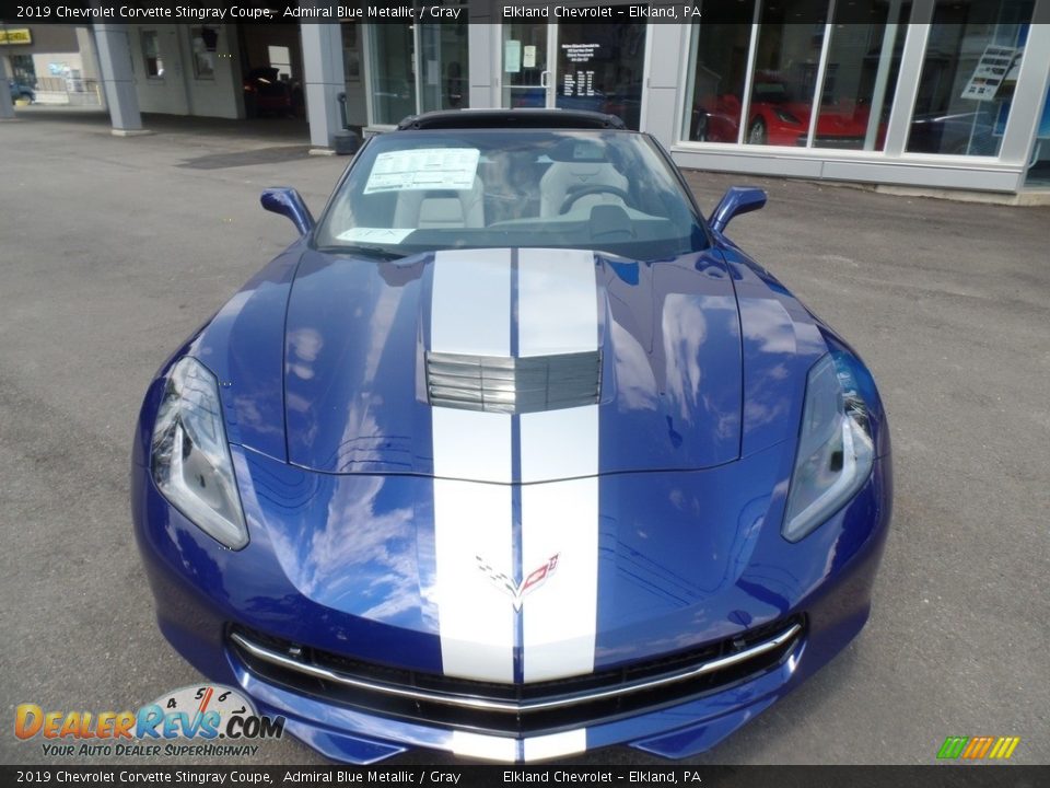 2019 Chevrolet Corvette Stingray Coupe Admiral Blue Metallic / Gray Photo #6