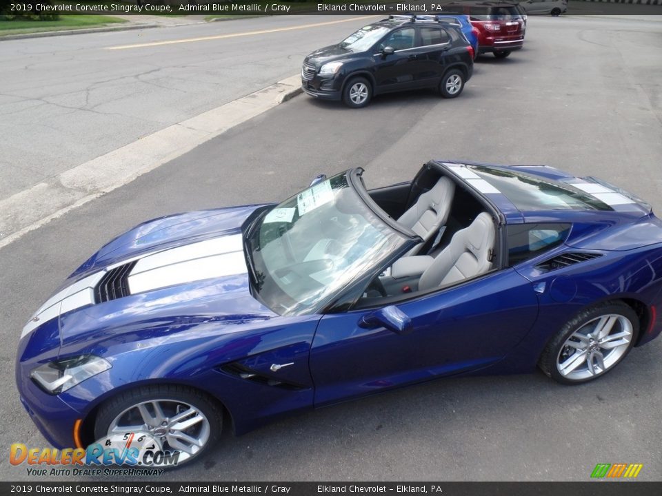 2019 Chevrolet Corvette Stingray Coupe Admiral Blue Metallic / Gray Photo #8