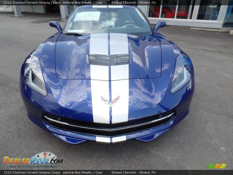 2019 Chevrolet Corvette Stingray Coupe Admiral Blue Metallic / Gray Photo #11