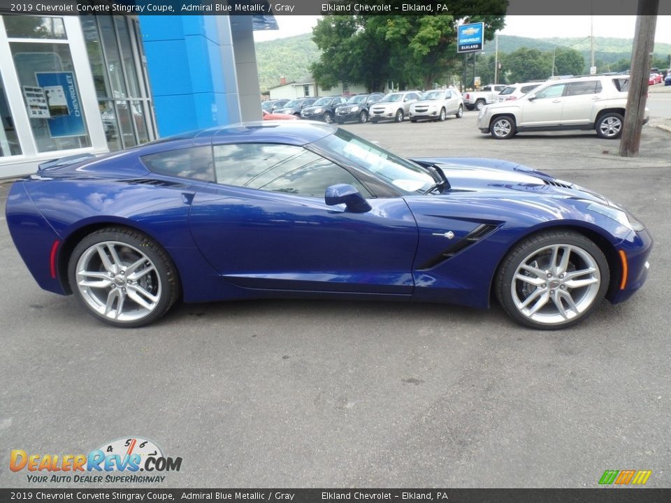 2019 Chevrolet Corvette Stingray Coupe Admiral Blue Metallic / Gray Photo #13