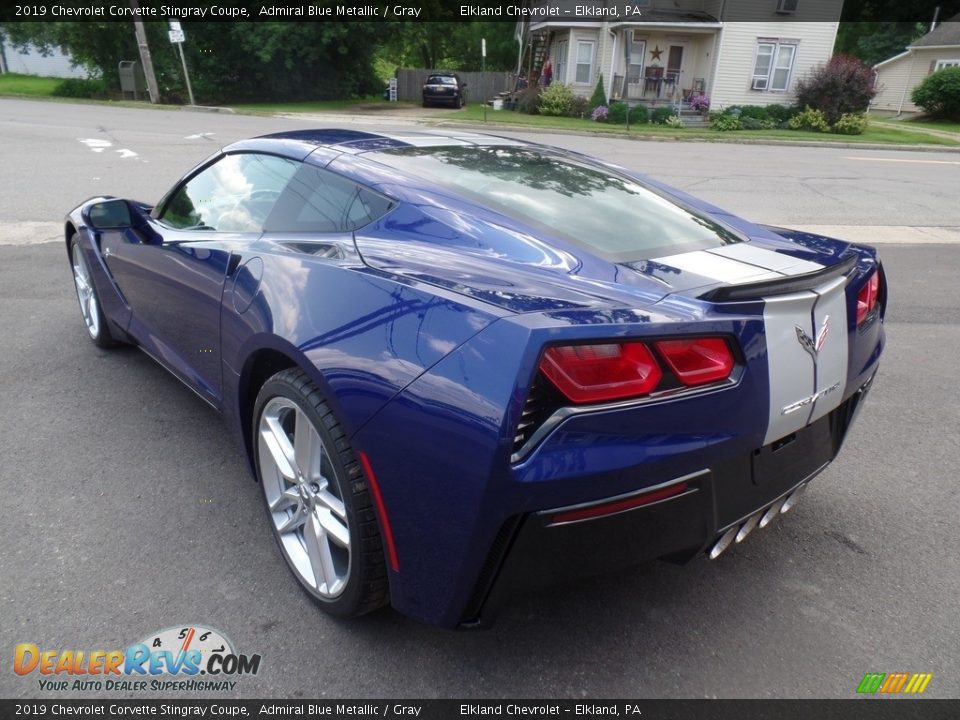 2019 Chevrolet Corvette Stingray Coupe Admiral Blue Metallic / Gray Photo #16