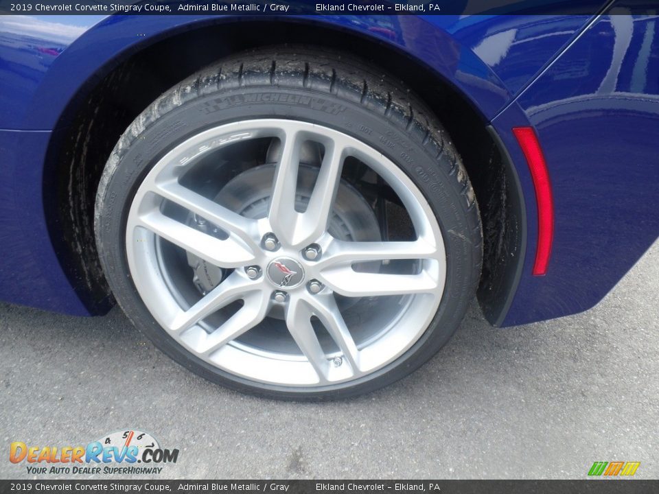 2019 Chevrolet Corvette Stingray Coupe Admiral Blue Metallic / Gray Photo #17
