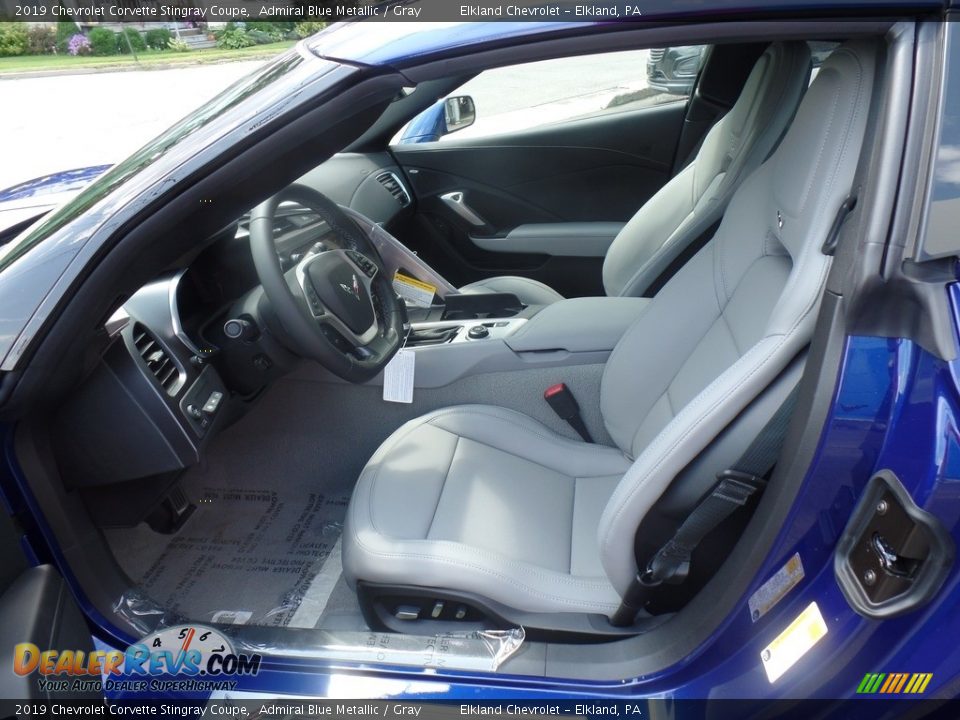 Gray Interior - 2019 Chevrolet Corvette Stingray Coupe Photo #20