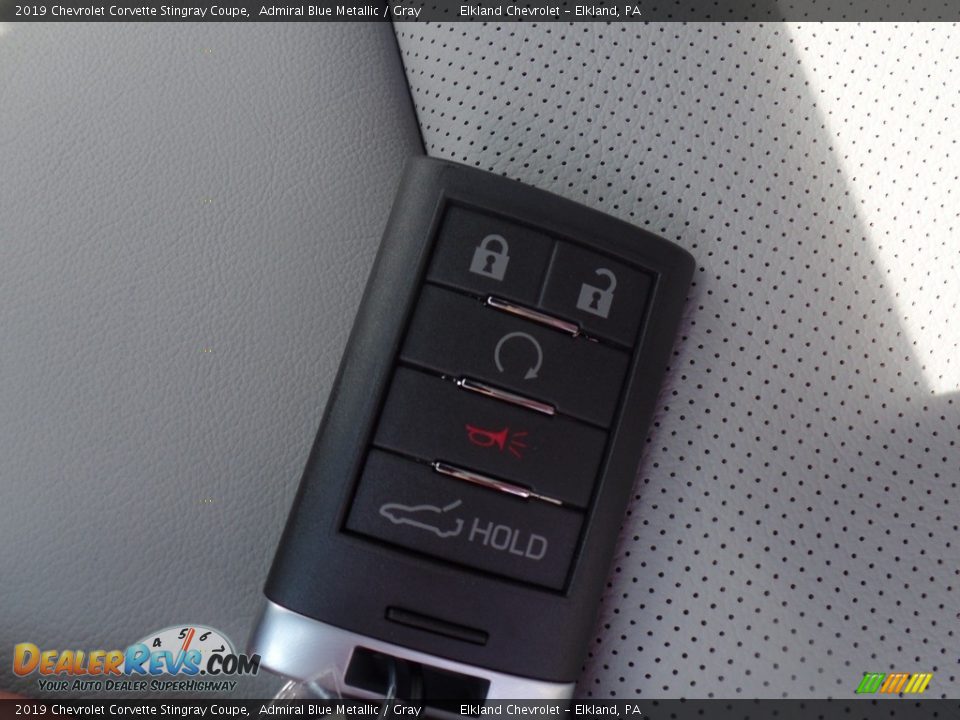 2019 Chevrolet Corvette Stingray Coupe Admiral Blue Metallic / Gray Photo #21