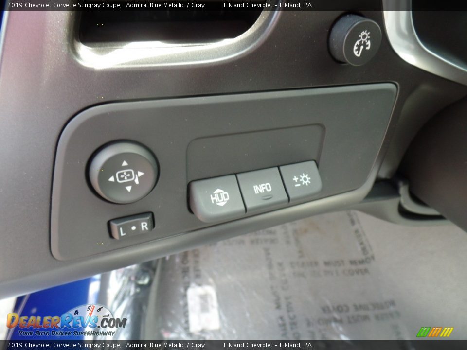 2019 Chevrolet Corvette Stingray Coupe Admiral Blue Metallic / Gray Photo #27