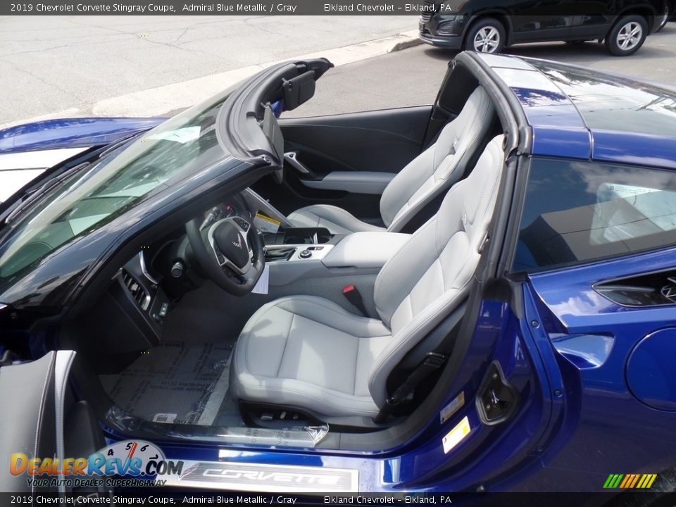 2019 Chevrolet Corvette Stingray Coupe Admiral Blue Metallic / Gray Photo #28