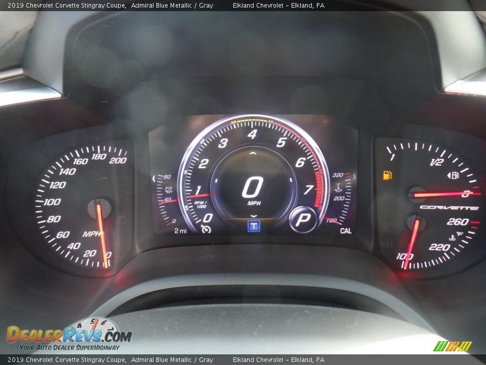 2019 Chevrolet Corvette Stingray Coupe Gauges Photo #29