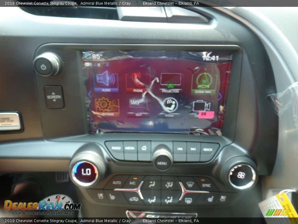 2019 Chevrolet Corvette Stingray Coupe Admiral Blue Metallic / Gray Photo #30