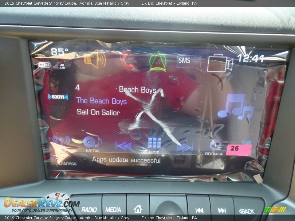 2019 Chevrolet Corvette Stingray Coupe Admiral Blue Metallic / Gray Photo #32