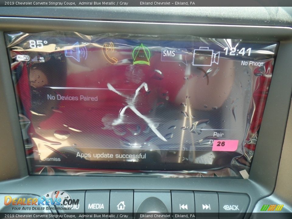 2019 Chevrolet Corvette Stingray Coupe Admiral Blue Metallic / Gray Photo #33