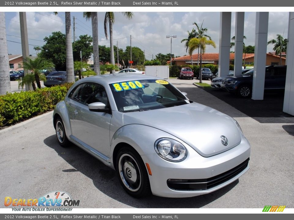 2012 Volkswagen Beetle 2.5L Reflex Silver Metallic / Titan Black Photo #1