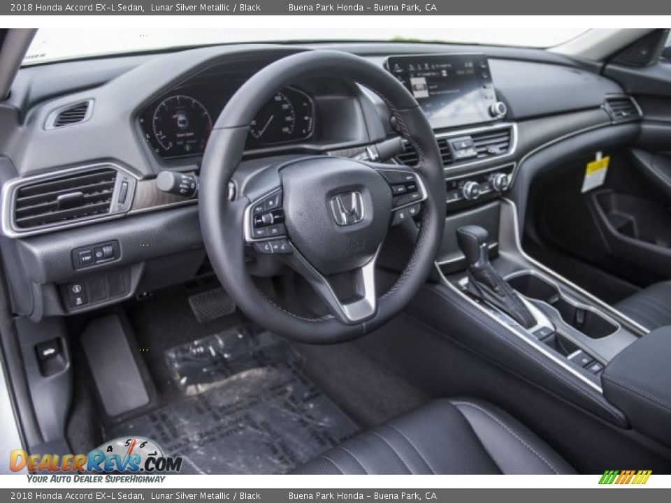 2018 Honda Accord EX-L Sedan Lunar Silver Metallic / Black Photo #6