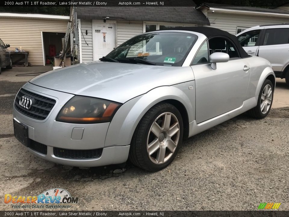 2003 Audi TT 1.8T Roadster Lake Silver Metallic / Ebony Photo #2