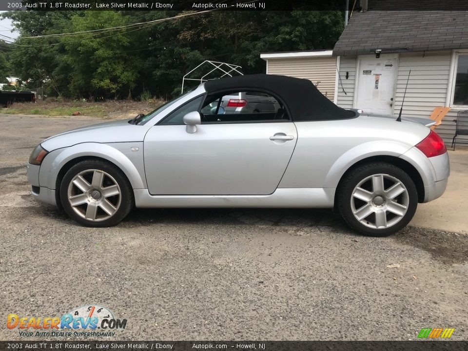 2003 Audi TT 1.8T Roadster Lake Silver Metallic / Ebony Photo #3