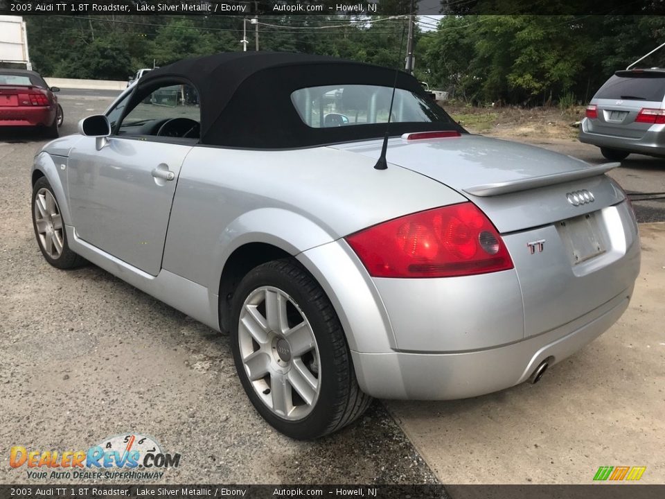 2003 Audi TT 1.8T Roadster Lake Silver Metallic / Ebony Photo #4