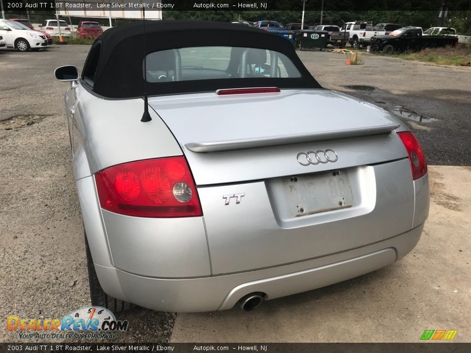 2003 Audi TT 1.8T Roadster Lake Silver Metallic / Ebony Photo #5